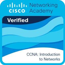 Cisco Networking Academy badge: CCNA Introduction to Networks